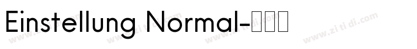 Einstellung Normal字体转换